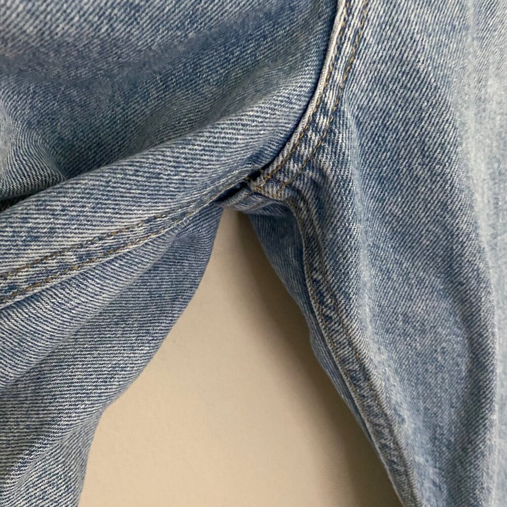 Agolde 90s Crop Distressed Jeans *Echo* Sz 34 - Picture 7 of 14